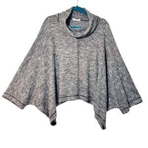 Soulitude One Size grey soft texture easy cowl neck dolman sleeve top